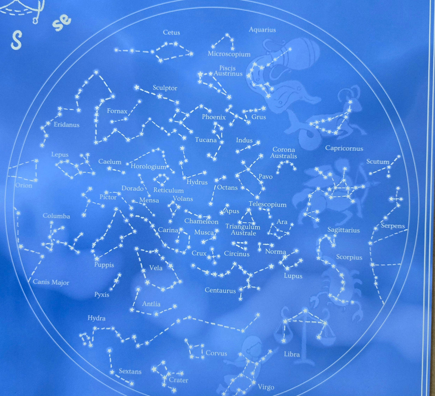 Stars & Seeds : Children's Educational Map of Constellations & Zodiacs