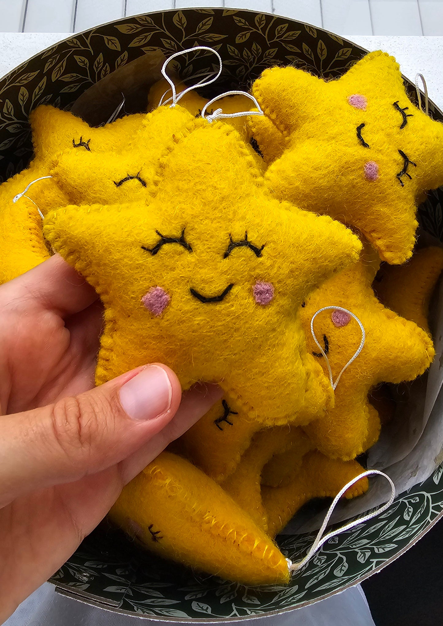 Pocket Size Hand Felted Star Character Toys - 100% Ethically Sourced New Zealand Wool