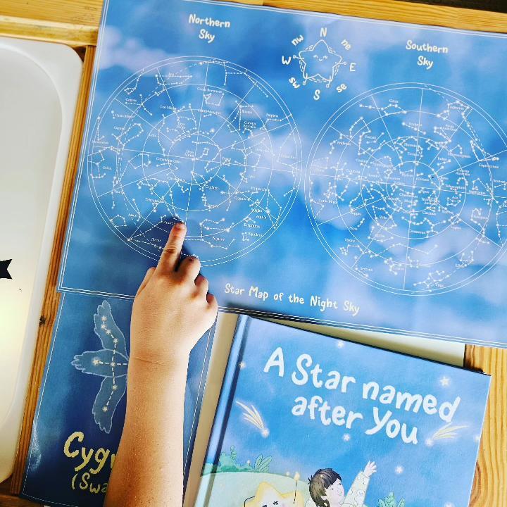 Stars & Seeds : Children's Educational Map of Constellations & Zodiacs